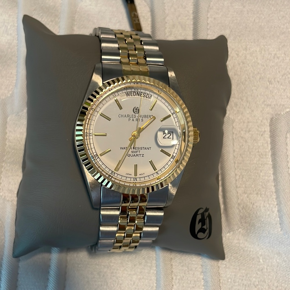 Charles Hubert Paris Mens Classic Executive Dress Watch